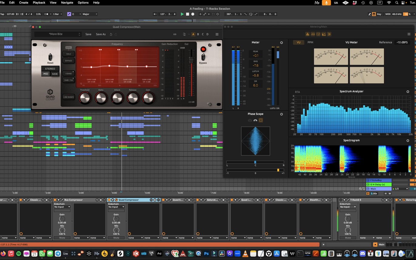 Nihil Young using Quad Compressor in T-RackS 6