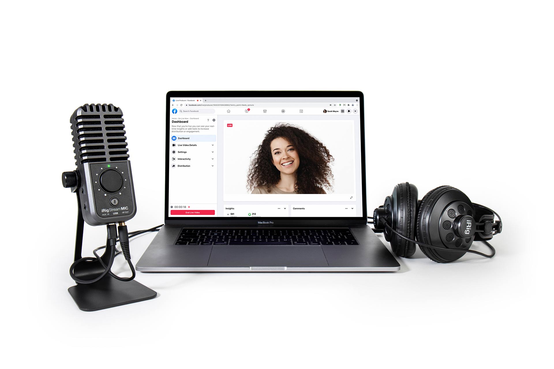 iRig Stream Mic USB HEADPHONE MacBook