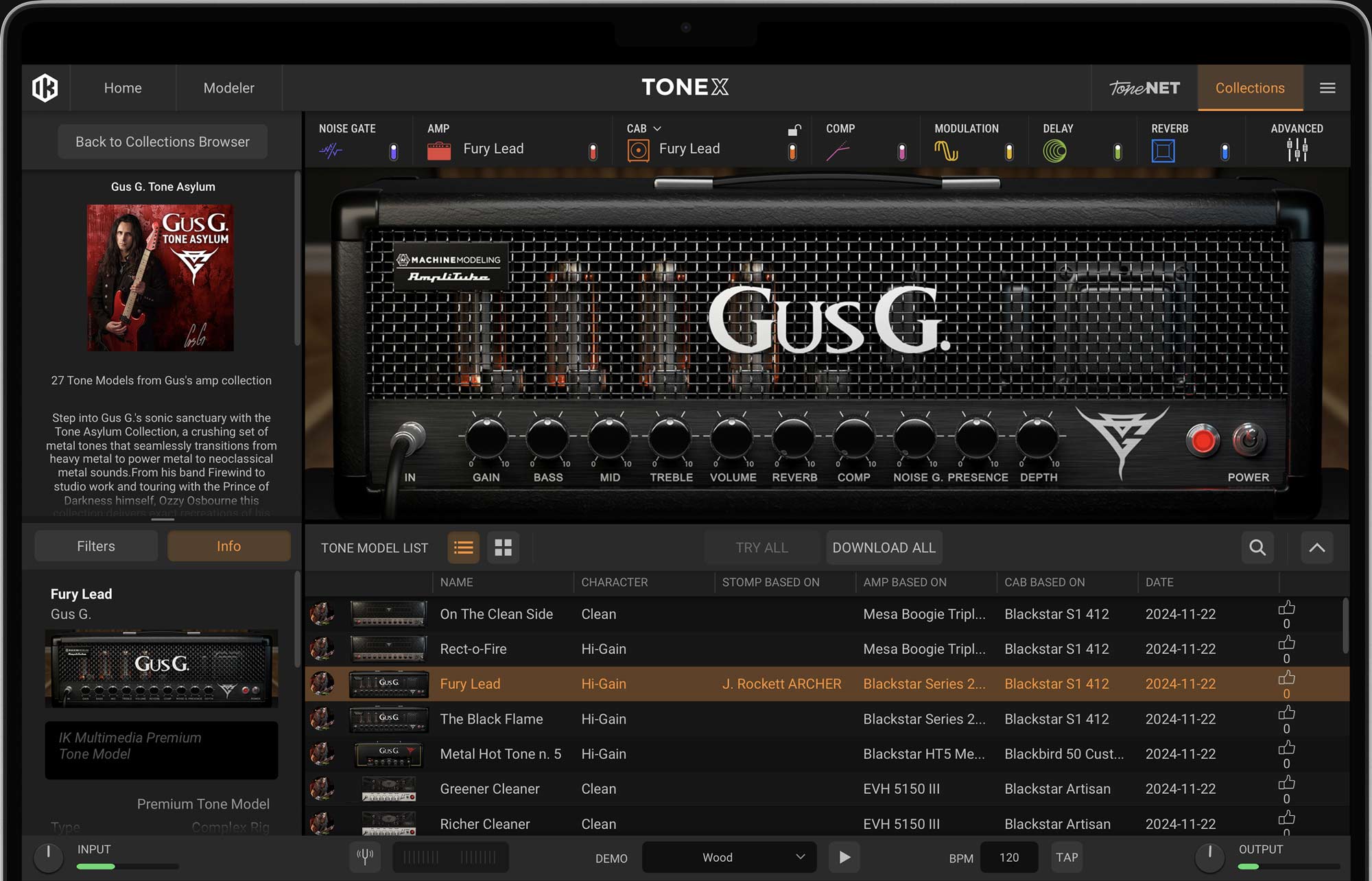 TONEX Gus G. Asylum