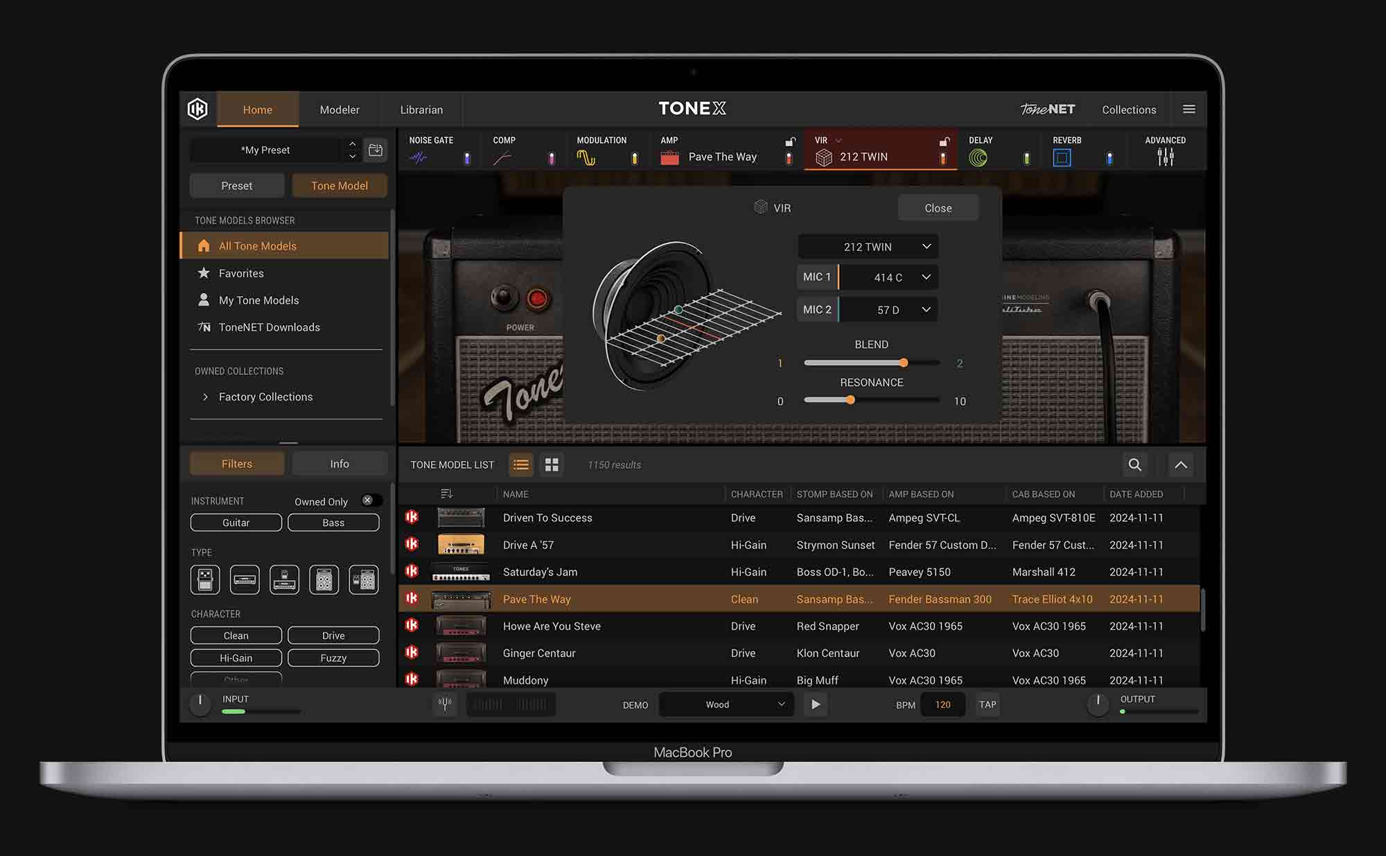 TONEX in AmpliTube